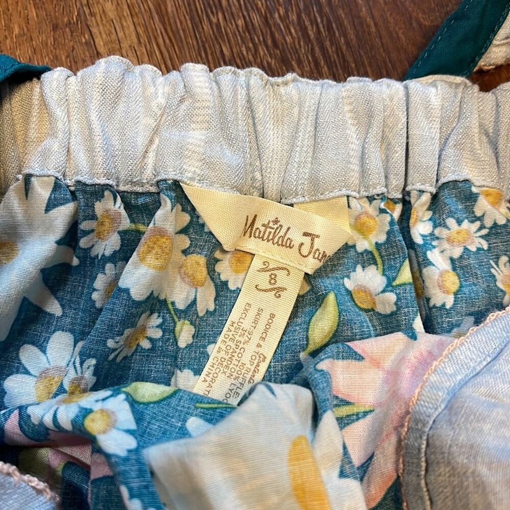 Matilda Jane Green Floral Print Tank Youth Girls Size 8 - Picture 6 of 6